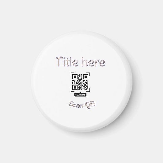Aimant Modèle d'événement commercial avec scan de code Q (Devant)