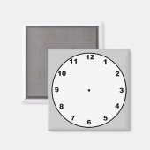 Aimant Modèle d'horloge (Recto/Verso)