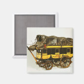 Aimant Modèle d'omnibus à quarante sièges (Recto/Verso)