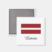 Aimant Modèle Drapeau Lettonie (Recto/Verso)