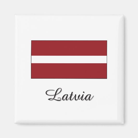 Aimant Modèle Drapeau Lettonie (Devant)