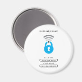 Aimant Modèle du logo WiFi Key tech (Recto/Verso)