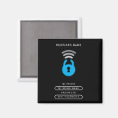 Aimant Modèle du logo WiFi Key tech (Recto/Verso)