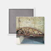 Aimant Modèle d'un pont tournant (Recto/Verso)