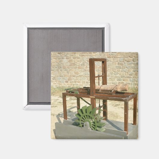 Aimant Modèle d'une scie hydraulique (Recto/Verso)