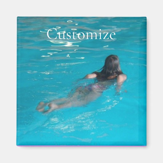 Aimant Modèle féminin natation Thunder_Cove (Devant)