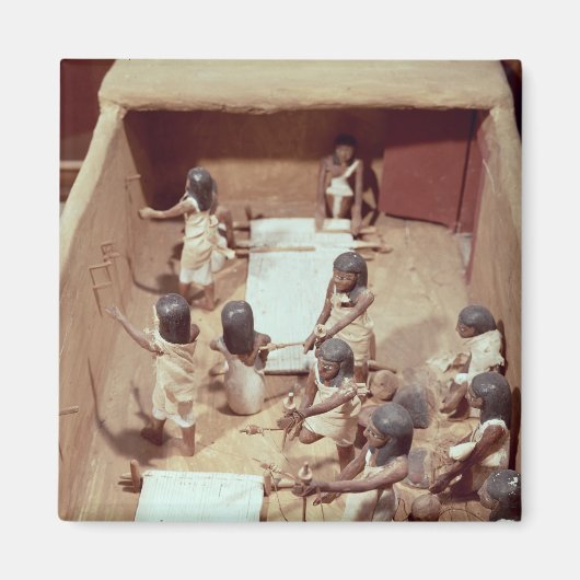 Aimant Modèle funéraire d'un atelier textile (Devant)