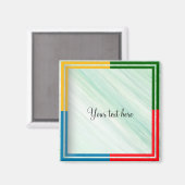 Aimant Modèle : insérez votre propre texte (Recto/Verso)