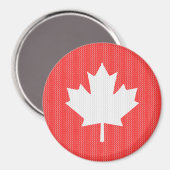 Aimant Modèle Knit Maple Leaf Tricot Motif (Recto/Verso)