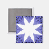 Aimant Modèle magnétique Blue Silk Star (Recto/Verso)