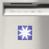 Aimant Modèle magnétique Blue Silk Star (In Situ (Lave-vaisselle))