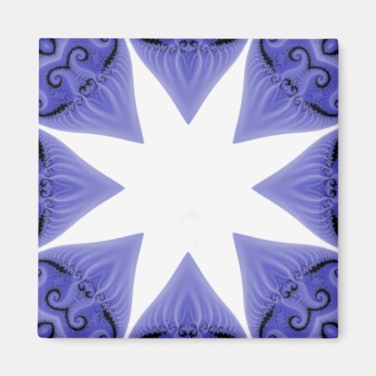 Aimant Modèle magnétique Blue Silk Star (Devant)