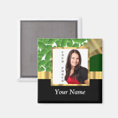 Aimant Modèle photo instagram shamrock irlandais (Recto/Verso)