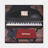 Aimant Modèle Piano et Piano Rouge (Devant)