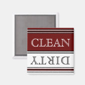 Aimant Modèle rouge Bourgogne, blanc (Recto/Verso)