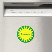 Aimant Modèle Sun Ray - 3 - Vert (In Situ (Lave-vaisselle))