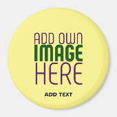 AIMANT MODÈLE TEXTE MODERNE PASTEL JAUNE D'IMAGE (Devant)