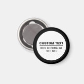 Aimant Modèle texte personnalisé en gras (Recto/Verso)