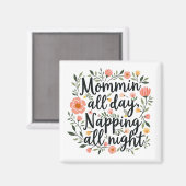 Aimant Modern Cute Floral Mama Gift (Recto/Verso)