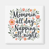 Aimant Modern Cute Floral Mama Gift (Devant)