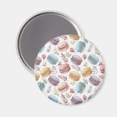 Aimant Modern Fun Sweet Macaroons (Recto/Verso)