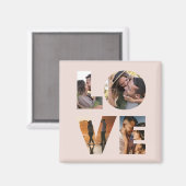 Aimant Modern LOVE Photo Collage Cutout Saint Valentin (Recto/Verso)