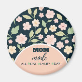 Aimant Modern Pink Wildflowers Pattern (Devant)