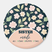 Aimant Modern Pink Wildflowers Pattern (Devant)