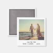 Aimant Modern Save the Date Instant Photo Mariage (Recto/Verso)