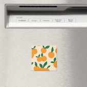 Aimant Modern Stylish Citrus Fruit Oranges Pattern (In Situ (Lave-vaisselle))