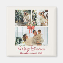 Modern Three-Photo Holiday Family Collage