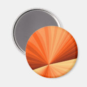 Aimant Moderne Abstrait Orange Rouge Vanille Graphique Fr (Recto/Verso)