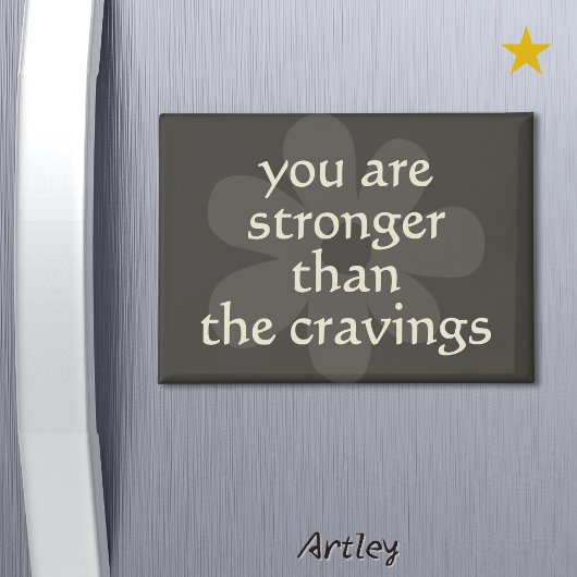 Aimant Moderne Boho Flower Weight Loss Motivational Frigo