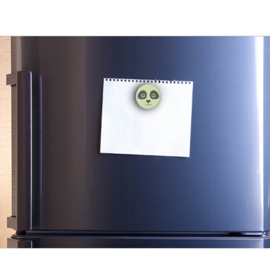 Aimant Moderne Cute Panda Face Vert clair