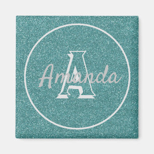 Aimant Moderne Cute tendance Turquoise Parties scintillan