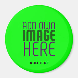 AIMANT MODERNE ÉDITABLE NEON GREEN IMAGE MODÈLE TEXTE