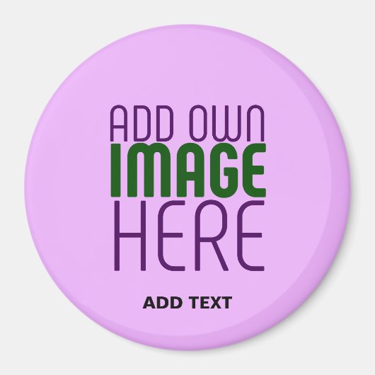 AIMANT MODERNE ÉDITABLE SIMPLE MAUVE IMAGE MODÈLE TEXTE (Devant)