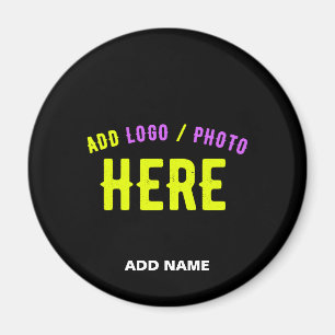 AIMANT MODERNE ET MODERNE PERSONNALISABLE NOIR VÉRIFIÉ