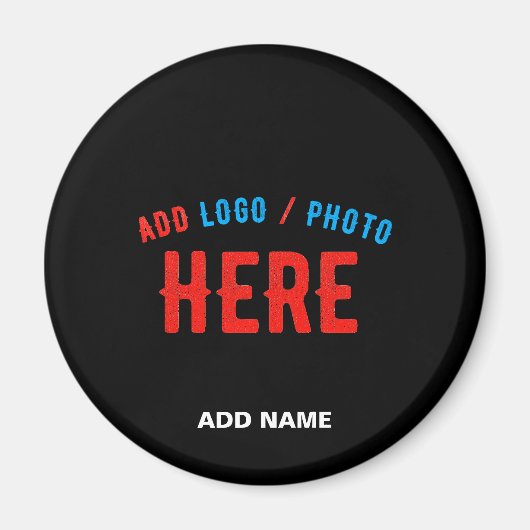 AIMANT MODERNE ET MODERNE PERSONNALISABLE NOIR VÉRIFIÉ (Devant)