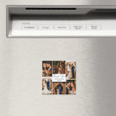 Aimant moderne merci 6 photos collage mariage (In Situ (Lave-vaisselle))