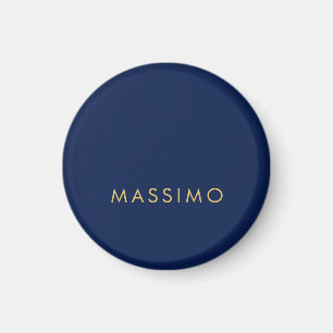 Aimant Moderne Minimaliste Bleu Or Professionnel Tendance