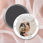 Aimant Moderne minimaliste Nouvelles mauvaises herbes Pho<br><div class="desc">Moderne minimaliste Nouvelles mauvaises herbes Photo Mariage Faveur aimant</div>