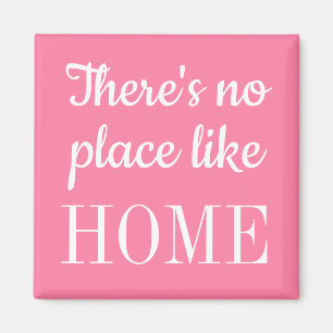 Aimant moderne minimaliste rose citation tendance