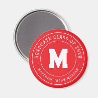Moderne Monogramme Diplômé Promotion 20XX Sur Mesu