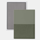 Aimant moderne personnalisé - Moss Green Duo Layer (Recto/Verso)