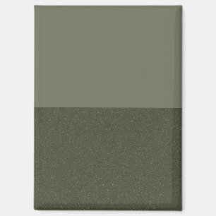 Aimant moderne personnalisé - Moss Green Duo Layer