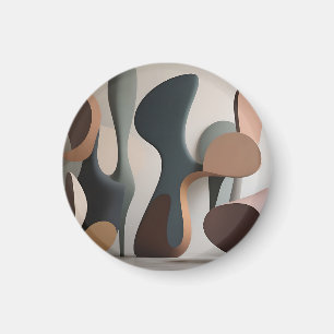 Aimant Moderne Sculptural Abstrait Organique 