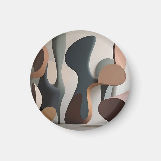 Aimant Moderne Sculptural Abstrait Organique  (Devant)