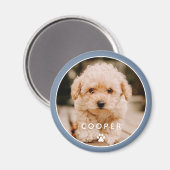 Aimant Moderne Simple Jouer Élégant Chic Paw Pet Photo (Recto/Verso)