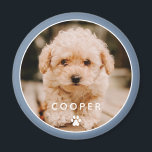 Aimant Moderne Simple Jouer Élégant Chic Paw Pet Photo<br><div class="desc">Ce design simple et classique est composé de typographie sans serif et d'ajouter une photo personnalisée de votre animal de compagnie.</div>